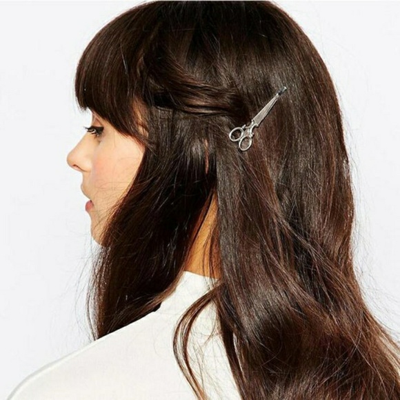 2 Silver Scissor Hair Pins - Picture 7 of 7